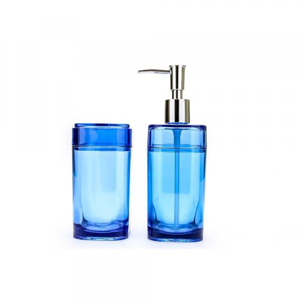 Kit para Banheiro Splash com 2 Peças Azul - Coza