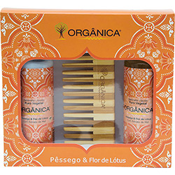 Kit para Banho Bi Set Pêssego e Flor de Lótus - Orgânica