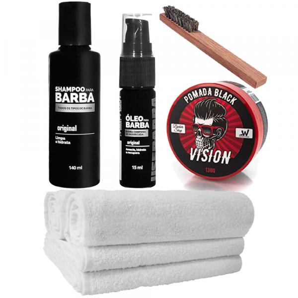 Kit Barba Grande Óleo Pomada Toalhas Shampoo Usebarba - Use Barba