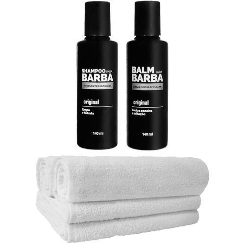 Kit Completo Balm Shampoo Toalhas Usebarba