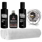 Kit para Barba Balm 2 Toalhas Shampoo Tônico Usebarba