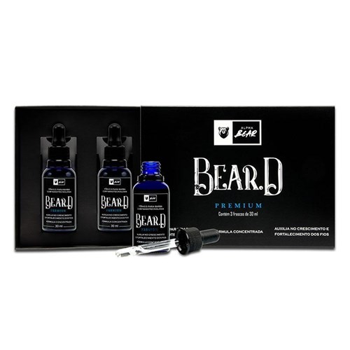 Kit para Crescimento de Barba 90 Dias Bear.D Premium