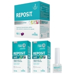 Kit para tratamento das unhas e dos cabelos (reposit 90caps + 2x reposit nails 7,5ml) kress