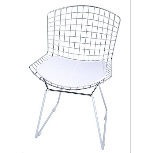 Kit 2 Pçs Cadeira Bertoia Cromada - Elare | Cor: Cromada
