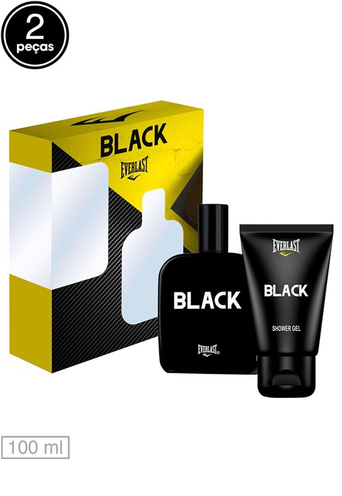 Kit 2pçs Perfume Everlast Black 100ml