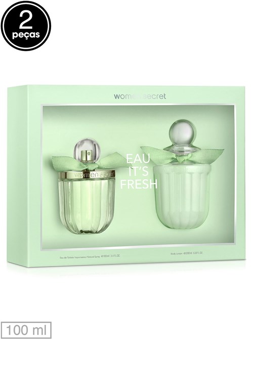 Kit 2pçs Perfume Women 'Secret It's Fresh 100ml