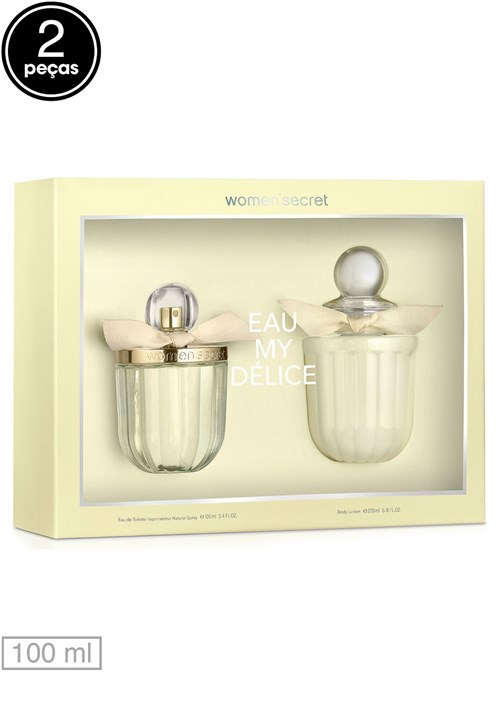 Kit 2pçs Perfume Women 'Secret My Delice 100ml