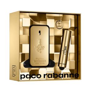 Kit Perfume 1 Million Masculino Eau de Toilette 50ml + Travel Spray 10ml