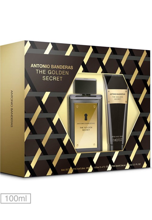 Kit Perfume Antonio Banderas Golden Secret 100ml