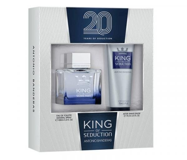 Kit Perfume Antonio Banderas King Of Seduction Masculino Eau de Toilette 100ml + Pos Barba 75ml