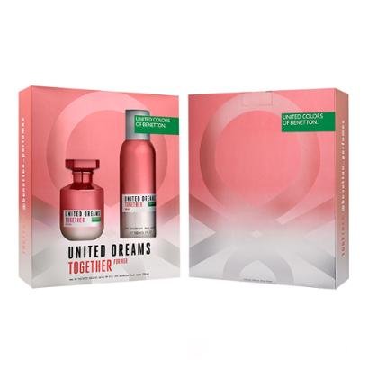 Kit Perfume Benetton United Dreams Together 80ml + Body Spray 150ml
