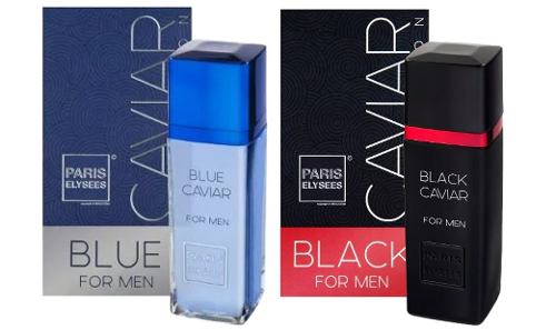 Kit Perfume Black Blue Caviar 100ml Masculino Paris Elysees