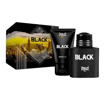 Kit Perfume Black EDC 100ml + Shower Gel 90ml Masculino Everlast