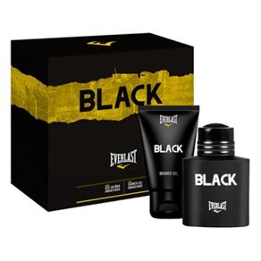 Kit Perfume Black EDC + Shower Gel Masculino Everlast