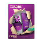 Kit Perfume Colors Purple Feminino Eau de Toilette 80ml + Body Lotion 75ml