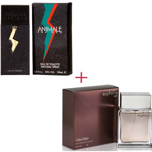 Kit Perfume Euphoria Masculino 100ml + Animale For Men 100ml