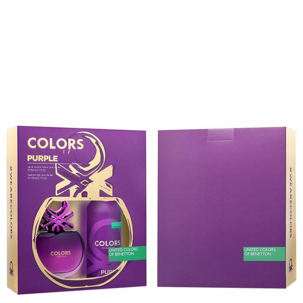 Kit Perfume Feminino Colors Purple Benetton Eau de Toilette 80ml + Desodorante 150ml