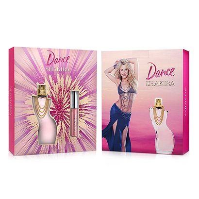 Kit Perfume Feminino Dance Shakira EDT 80ml + Lip Gloss