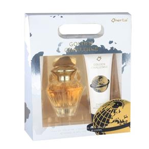 Kit Perfume Feminino+Gel de BanhoOmerta Golden ChallengeEDT - 2x100ml - 2x100ml