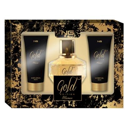 Kit Perfume Feminino Golden Edition Eau de Parfum 90ml + Loção 100ml + Shower Gel 100ml