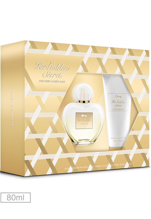 Kit Perfume Her Golden Secret Antonio Banderas 80ml