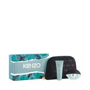 Kit Perfume Kenzo World Feminino Eau de Parfum 75ml + Body Milk 75ml + Nécessaire Único