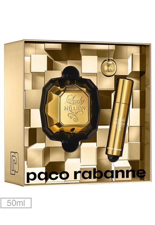 Kit Perfume Lady Million Paco Rabanne 50ml