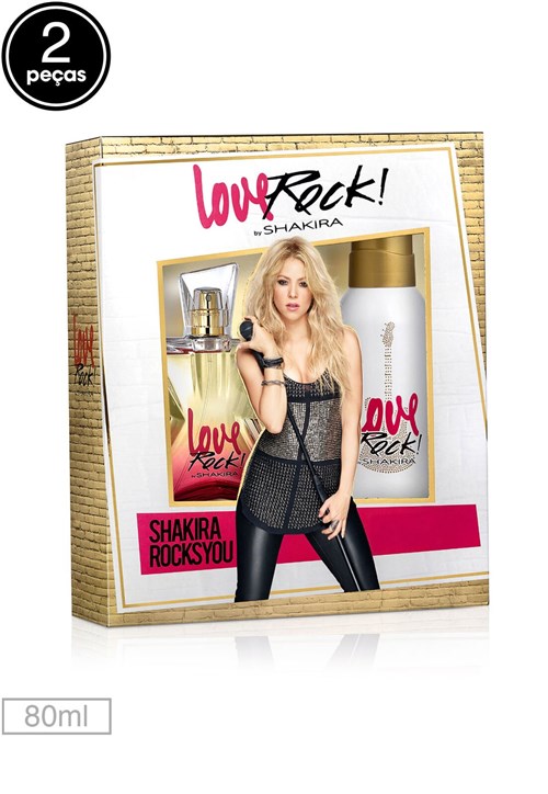 Kit Perfume Love Rock Shakira 80ml