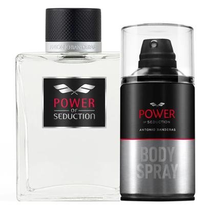 Kit Perfume Masculino 200ML EDT + Body Spray 250ml Antonio Banderas Power Of Sedution