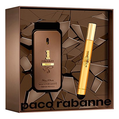 Kit Perfume Masculino 1 Million Privé Paco Rabanne Eau de Parfum 50ml + Miniatura 10ml