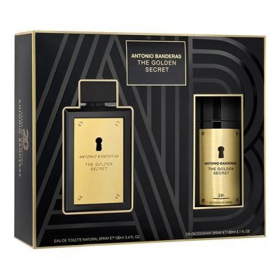 Kit Perfume Masculino Antonio Bandeiras The Golden Secret 100Ml+ Desod...