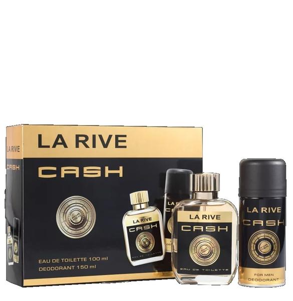 Kit Perfume Masculino Cash La Rive Eau de Toilette 75ml + Desodorante 150ml