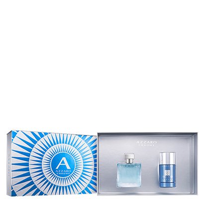 Kit Perfume Masculino Chrome Azzaro Eau de Toilette 50ml + Desodorante 75ml