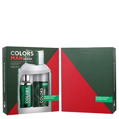 Kit Perfume Masculino Colors Man Green Benetton Eau de Toilette 100ml + Desodorante 150ml