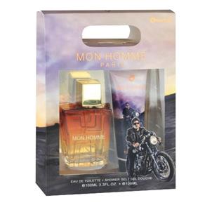 Kit Perfume Masculino + Gel de Banho Omerta Mon Homme EDT - 2x100ml - 2x100ml