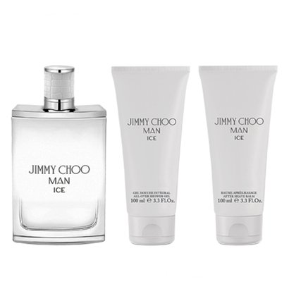 Kit Perfume Masculino Jimmy Choo Man Ice Eau de Toilette + Gel de Banho + Pós Barba
