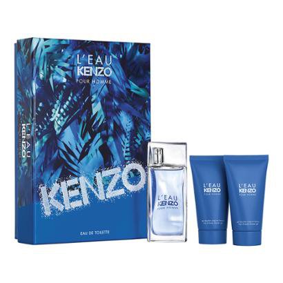 Kit Perfume Masculino Kenzo Pour Homme L'eau Coffret EDT + Gel de Banho