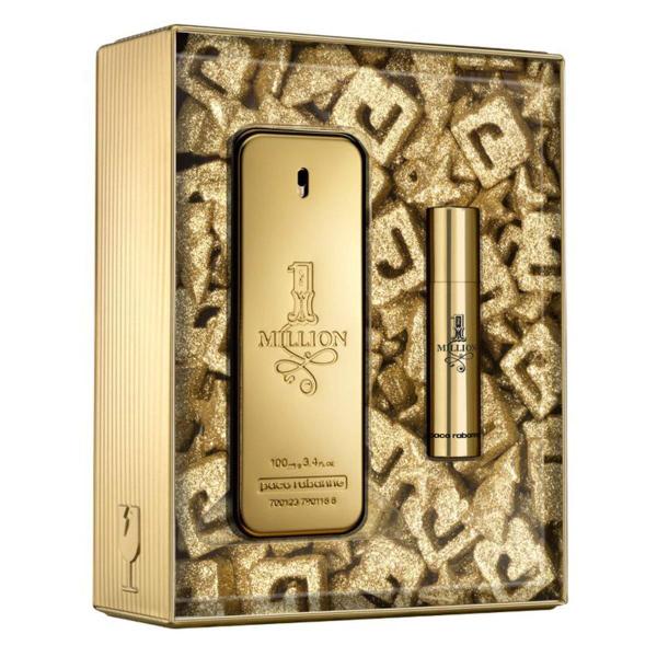 Kit Perfume Masculino One Million Xmas Collector Paco Rabanne EDT 100ml + Miniatura 10ml