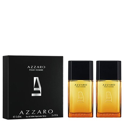 Kit Perfume Masculino Pour Homme Azzaro Eau de Toilette 30ml + 30ml