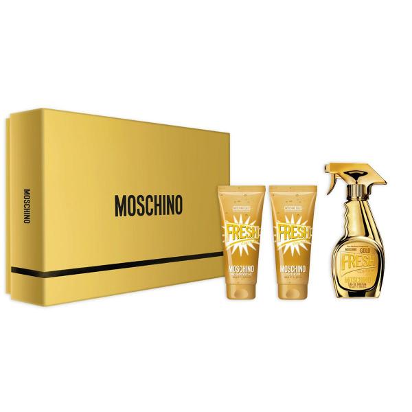 Kit Perfume Moschino Fresh Gold EDP 50ML + Body Lotion