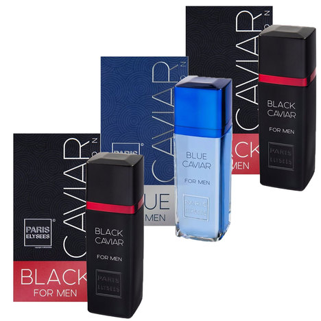 Kit Perfume Paris Elysees - 2 Black Caviar e 1 Blue Caviar