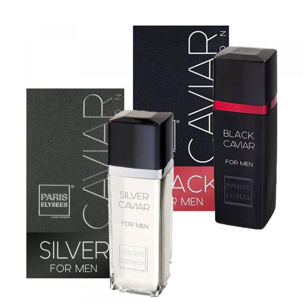 Kit 2 Perfume Paris Elysees - Black Caviar + Silver Caviar