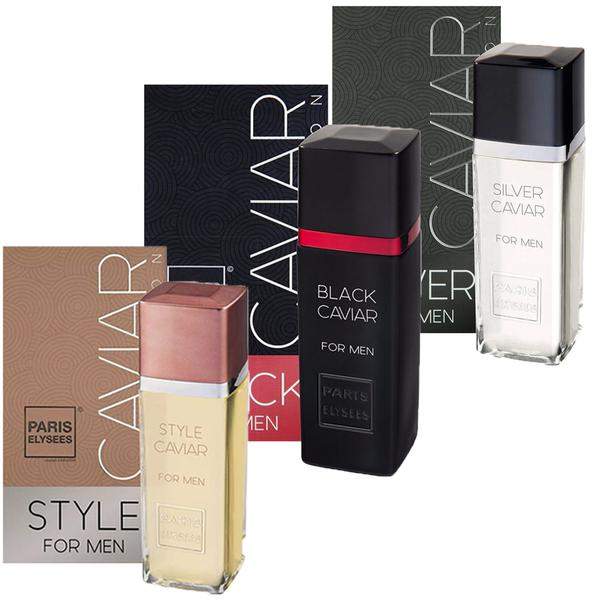 Kit 3 Perfume Paris Elysees - Silver + Style + Black Caviar