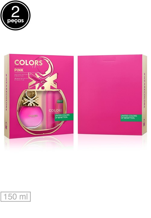 Kit Perfume 2 Pçs Colors Pink Her 80ml