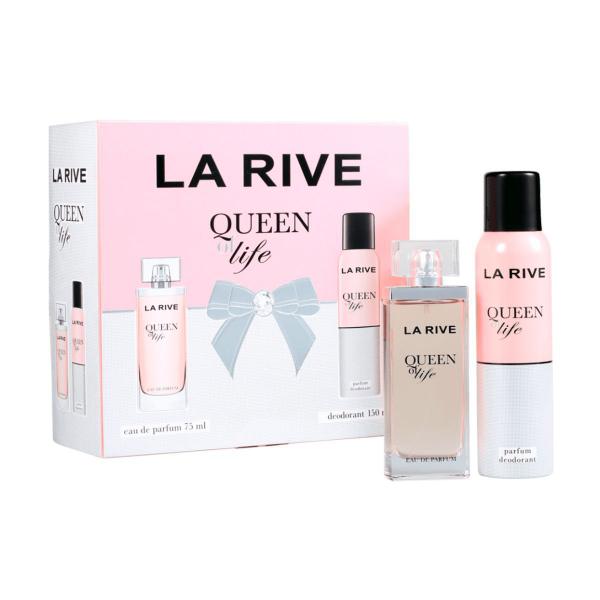 Kit Perfume Queen Life 75ml + Desodorante 150ml La Rive