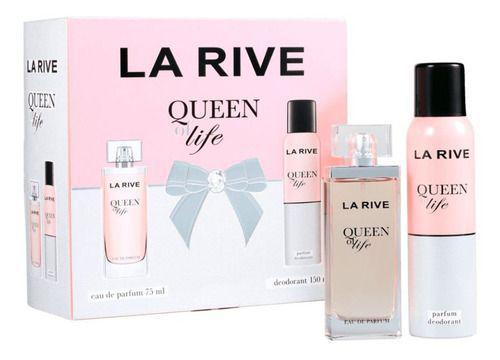 Kit Perfume Queen Of Life 75ml + Desodorante 150ml La Rive