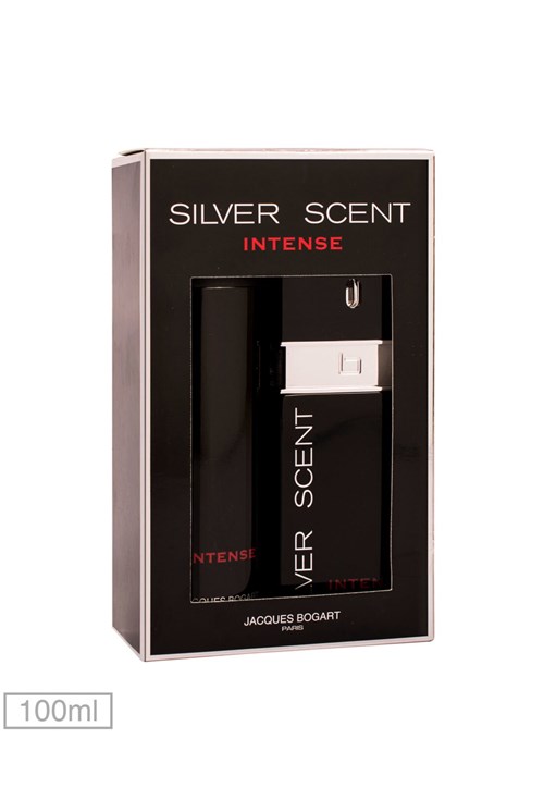 Kit Perfume Silver Scent Intense Jacques Bogart 100ml
