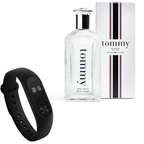 Kit Perfume Tommy Hilfiger Tommy Masculino 100ml e Relógio Inteligente Mi Band 2 Xiaomi