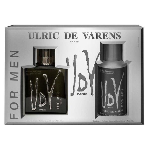 Kit Perfume Ulric de Varens Udv For Men Masculino Eau de Toilette 100ml + Deo 200ml