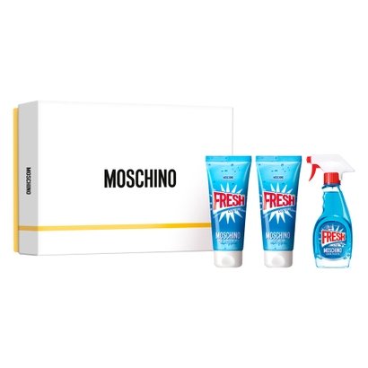 Kit Perfume Unissex Moschino Fresh Couture Eau de Toilette + Gel de Banho + Loção Corporal